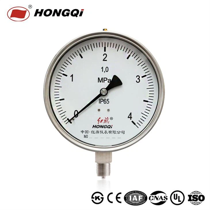 Průmyslový tlakoměr z nerezové oceli