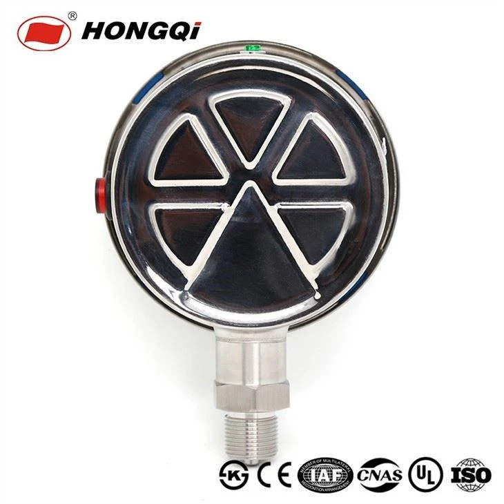 Hongqi 100mm Digital Pressure Gauges Manometer LCD Display Stainless Steel Case