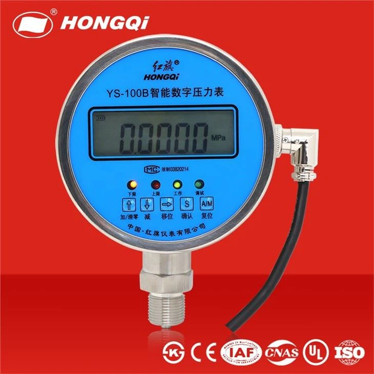 YS-100B Digital Pressure Gauge With Bottom Connection